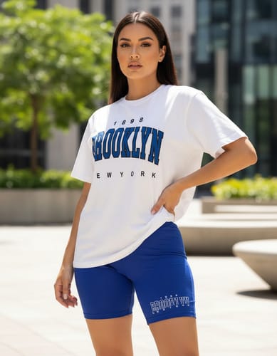 Conjunto dama Brookling remera y biker